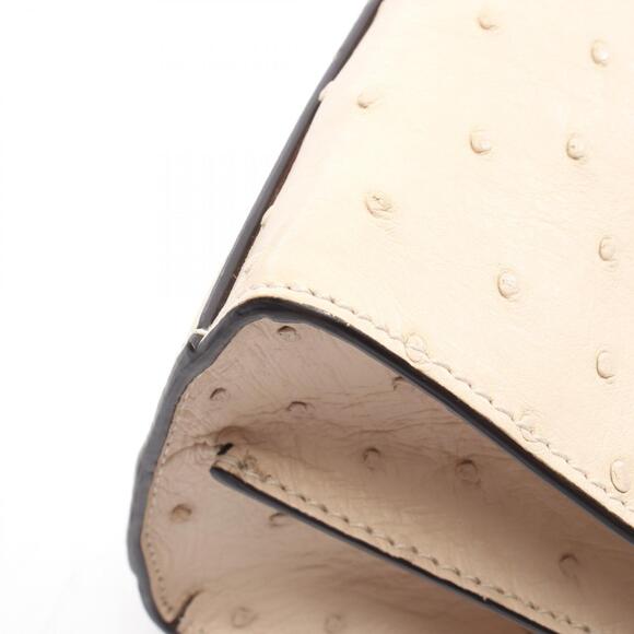 Gucci Nimfair Bamboo Handbag Ostrich Ivory White - Picture 6 of 6